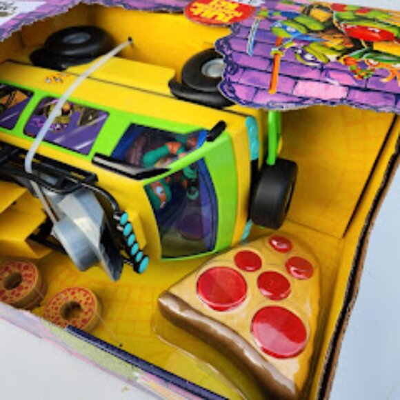 NEW TMNT RC Car Van Remote Control Teenage Mutant Ninja Turtles Toy Pizza Blaste - Picture 12 of 16